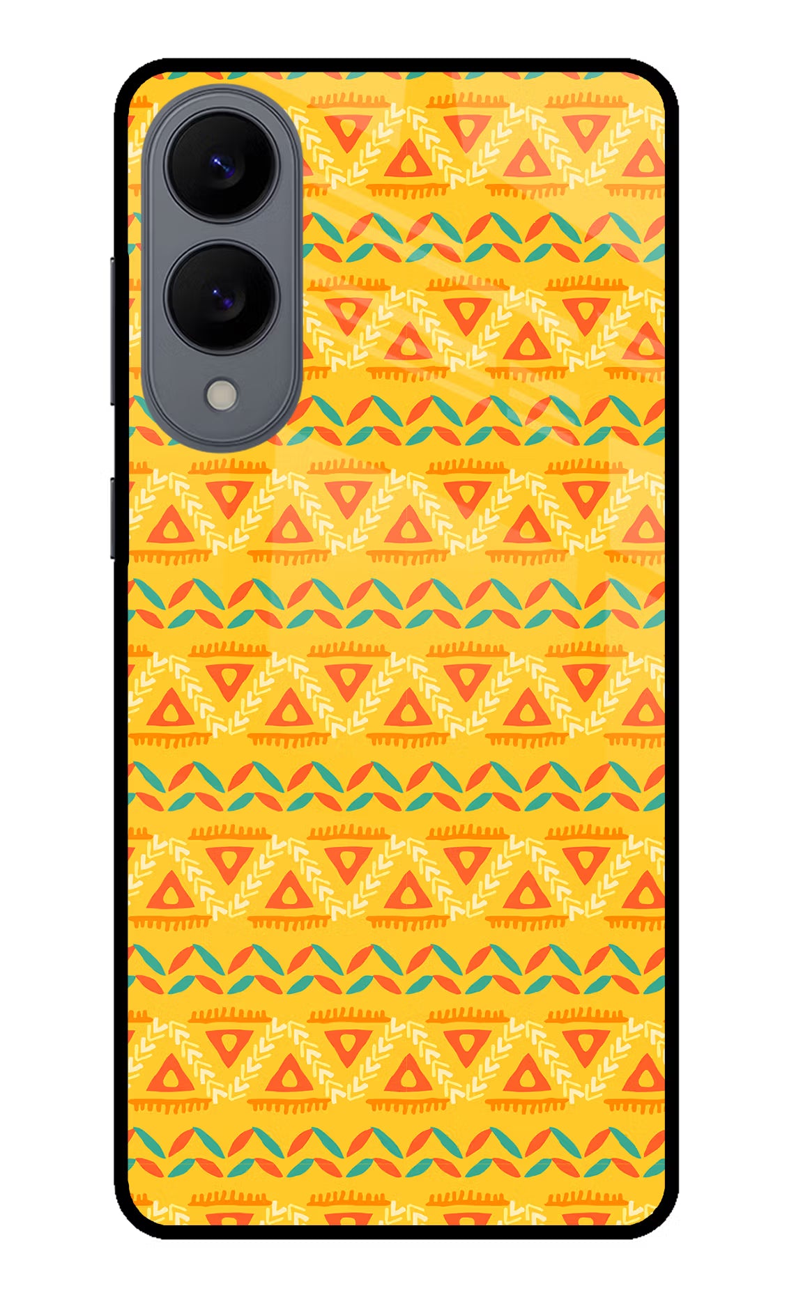 Tribal Pattern Samsung S25 Edge Glass Case Back Cover by Casekaro