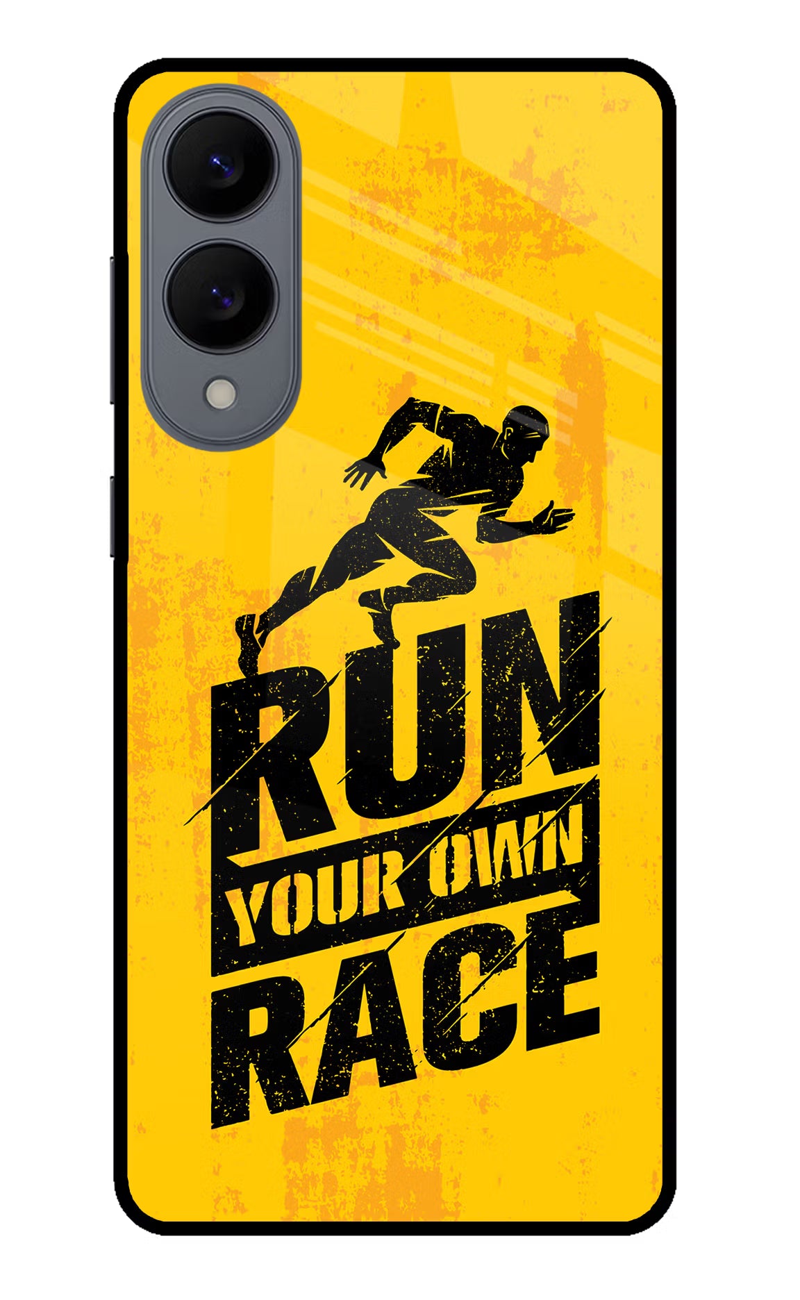 Run Your Own Race Samsung S25 Edge Glass Case Back Cover by Casekaro