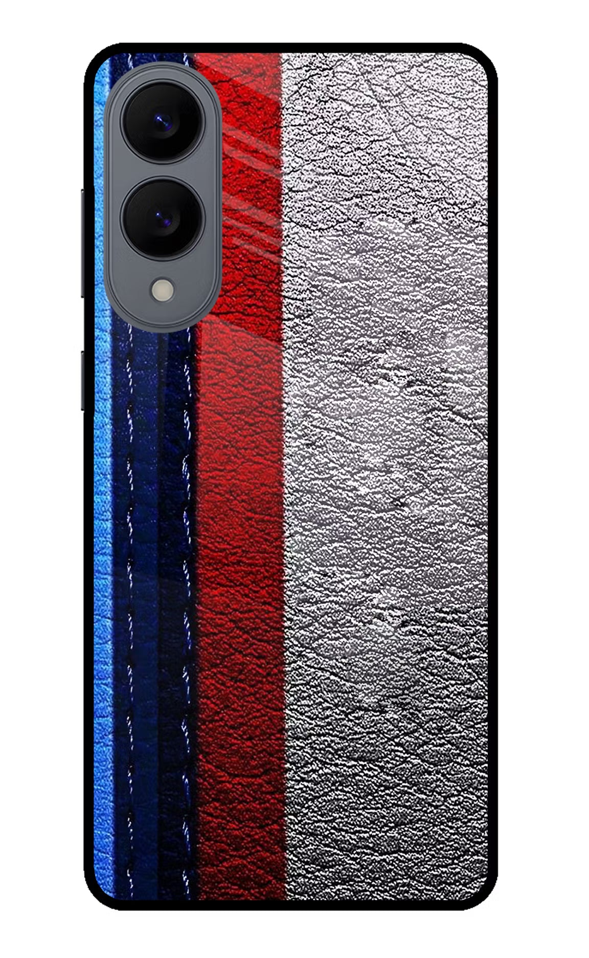 BMW Stripes Samsung S25 Edge Glass Case Back Cover by Casekaro