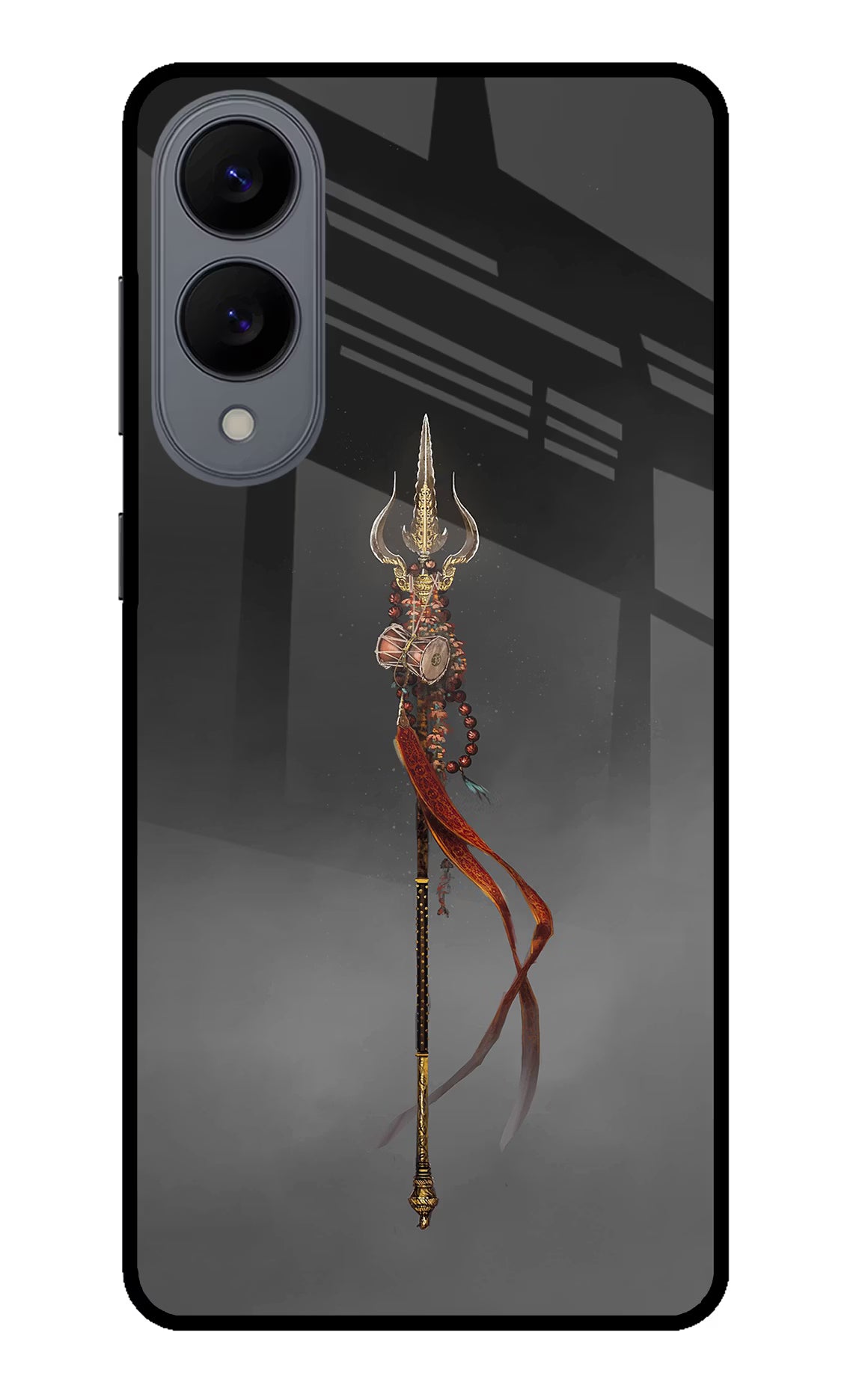 Shiv Trishul Samsung S25 Edge Glass Case Back Cover by Casekaro