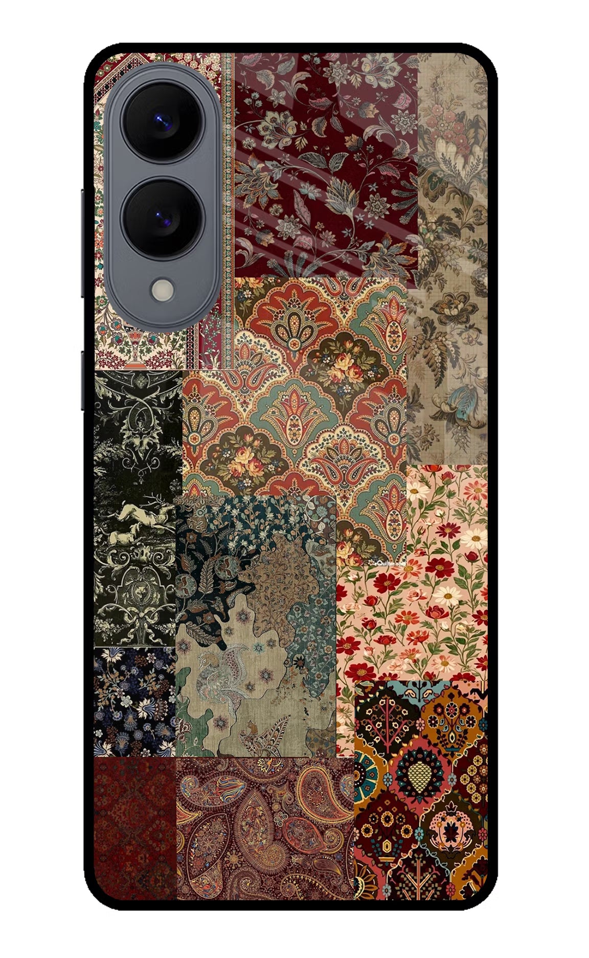 Desi Print Samsung S25 Edge Glass Case Back Cover by Casekaro