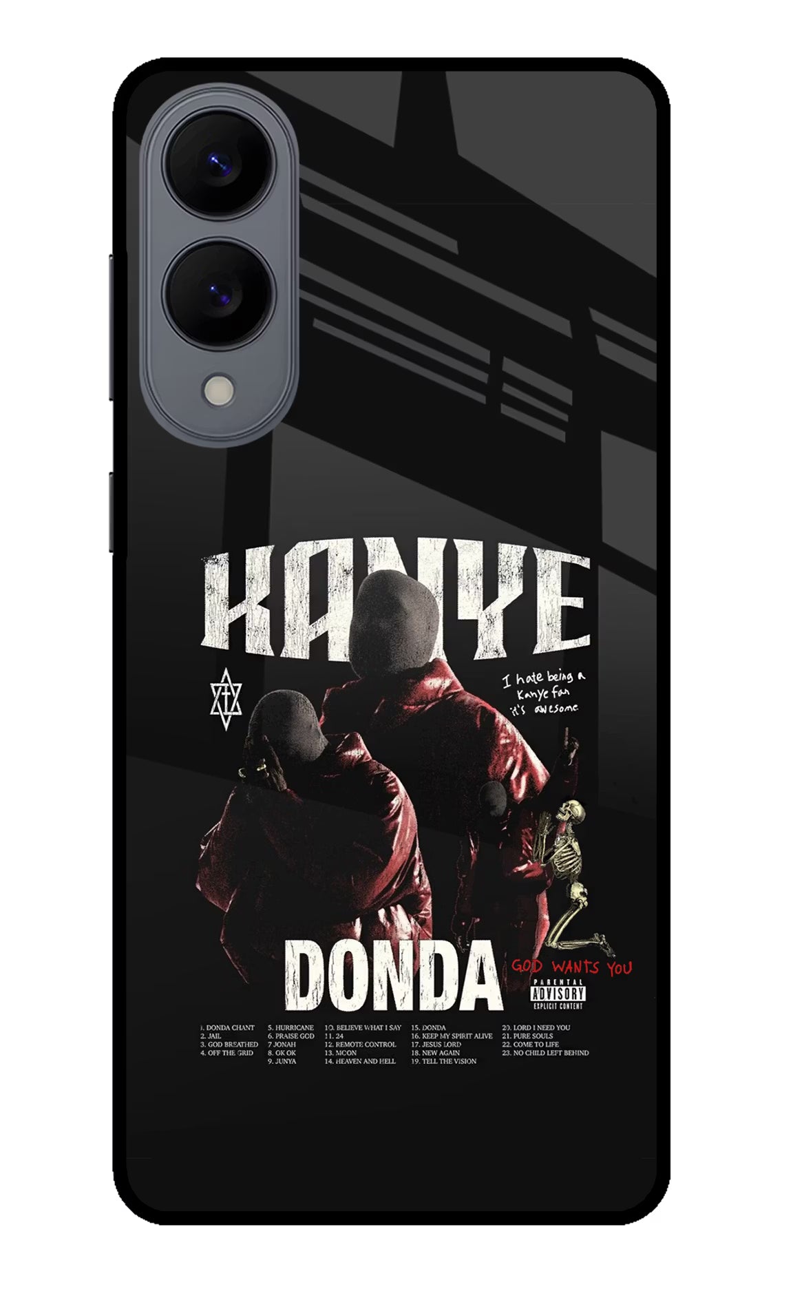 Donda Kanye West Samsung S25 Edge Glass Case Back Cover by Casekaro