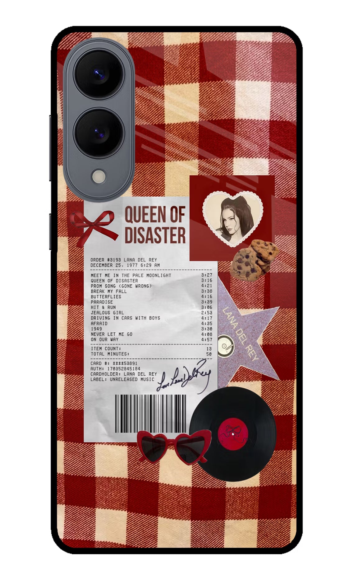 Queen of Disaster Samsung S25 Edge Glass Case Back Cover by Casekaro