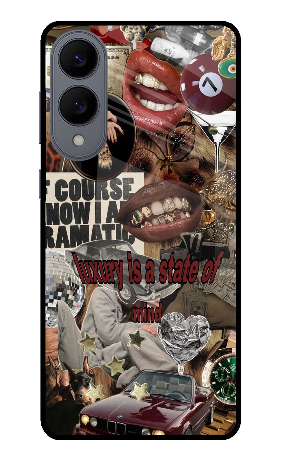 Luxury Samsung S25 Edge Glass Case Back Cover by Casekaro