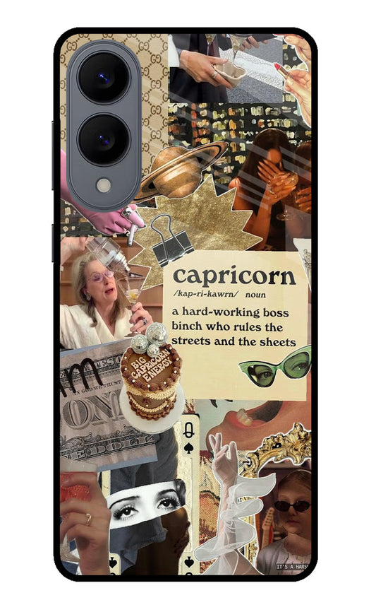Capricorn Zodiac Samsung S25 Edge Glass Case