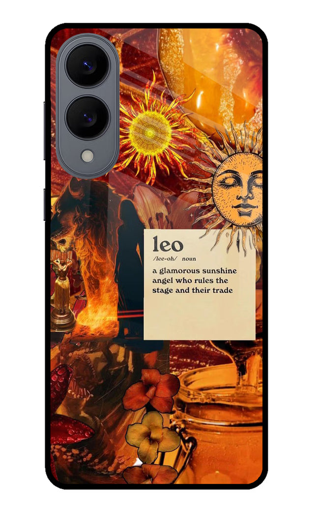 Leo Zodiac Samsung S25 Edge Glass Case Back Cover by Casekaro