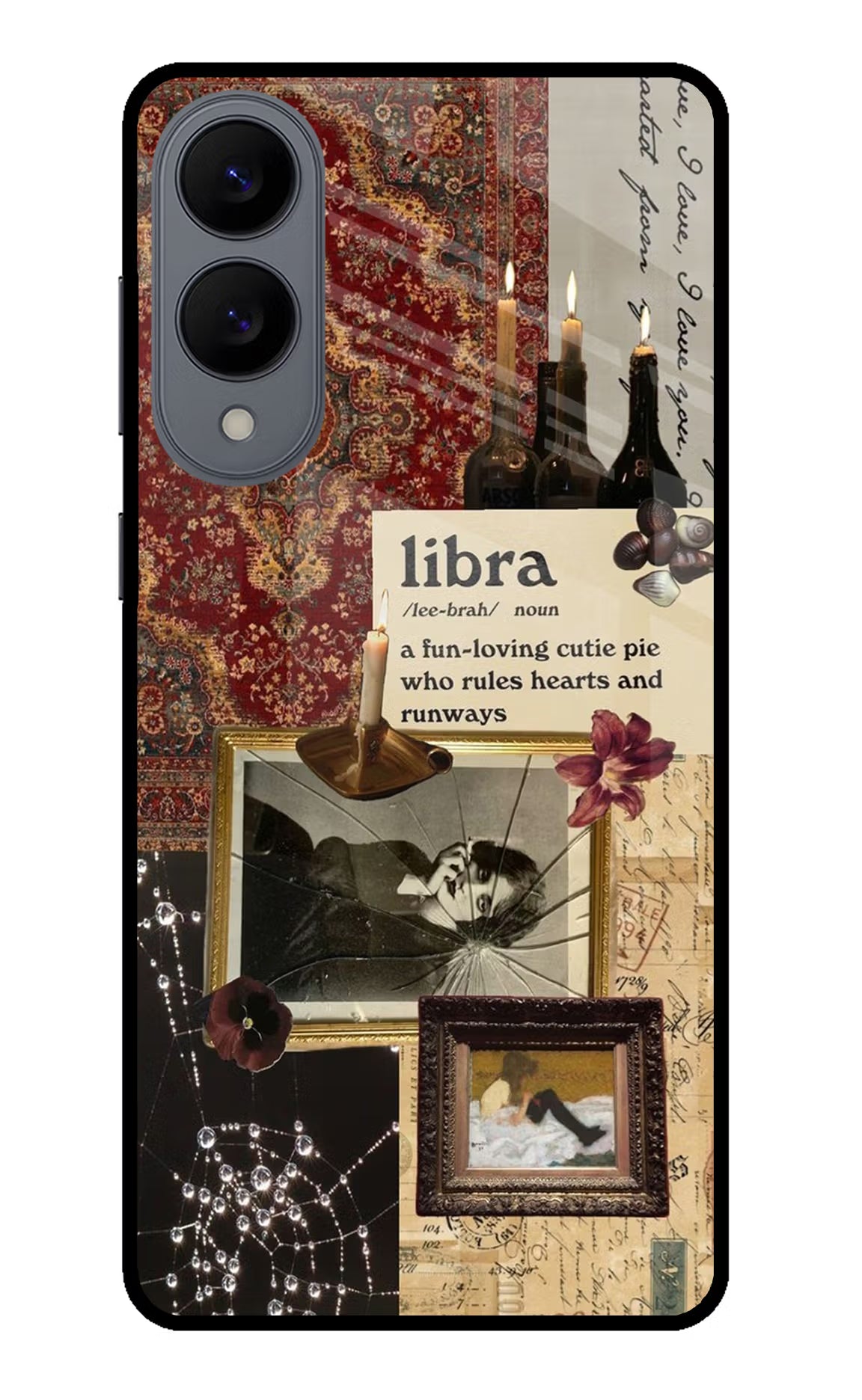 Libra Zodiac Samsung S25 Edge Glass Case Back Cover by Casekaro