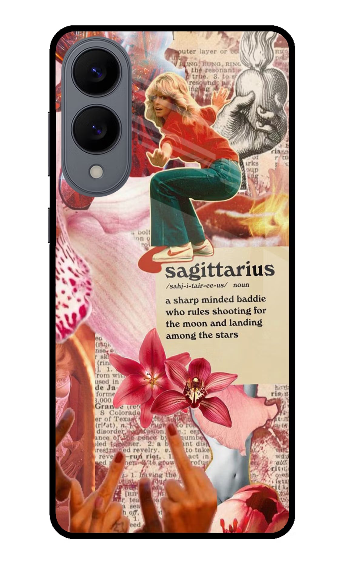 Sagittarius Zodiac Samsung S25 Edge Glass Case Back Cover by Casekaro