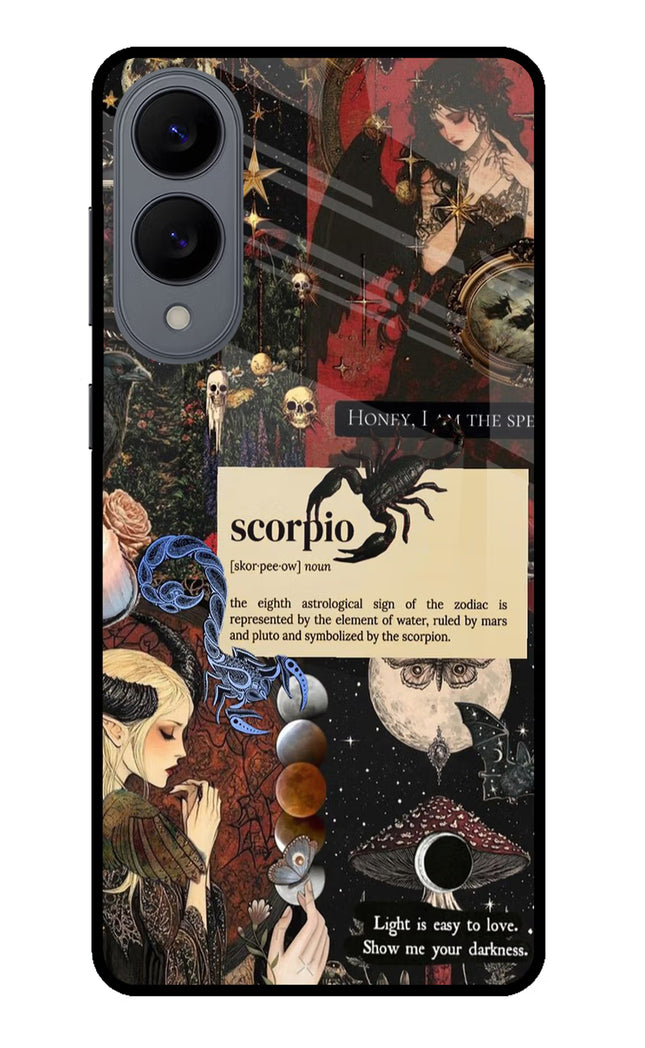 Scorpio Zodiac Samsung S25 Edge Glass Case Back Cover by Casekaro