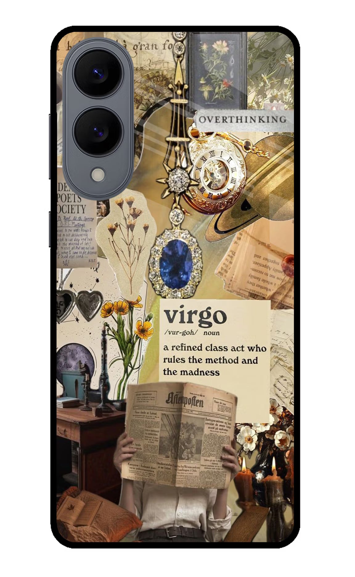 Virgo Zodiac Samsung S25 Edge Glass Case Back Cover by Casekaro