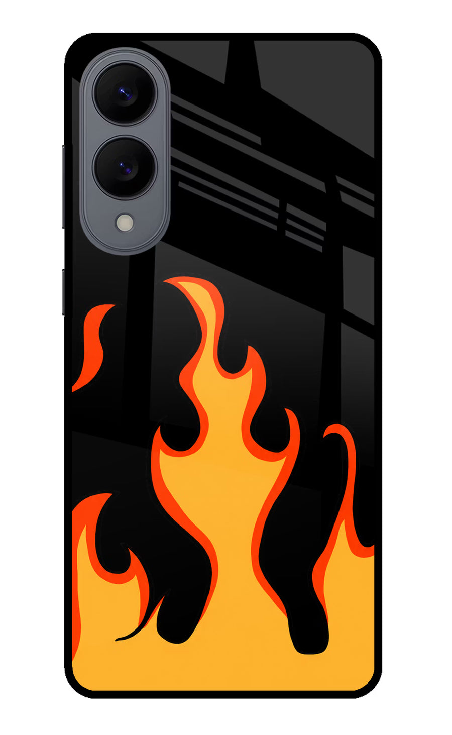 Fired Up – Black Samsung S25 Edge Back Cover, Metal case