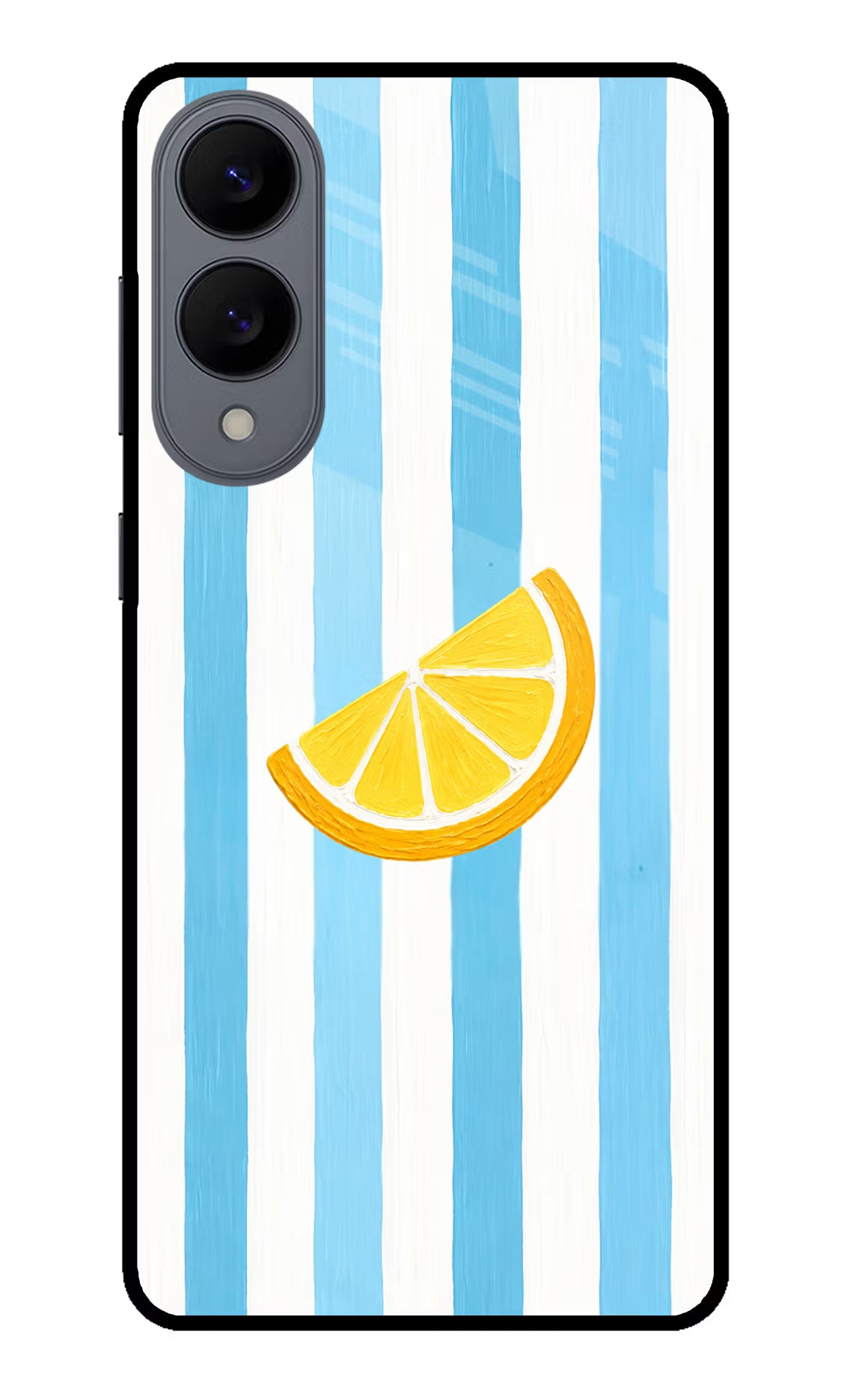 Summer Lemon Samsung S25 Edge Glass Case Back Cover by Casekaro