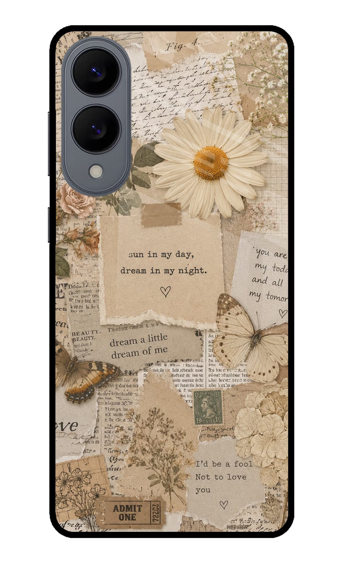 Vintage case Samsung S25 Edge Glass Case