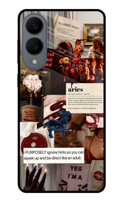 Zodiac Aries Samsung S25 Edge Glass Case
