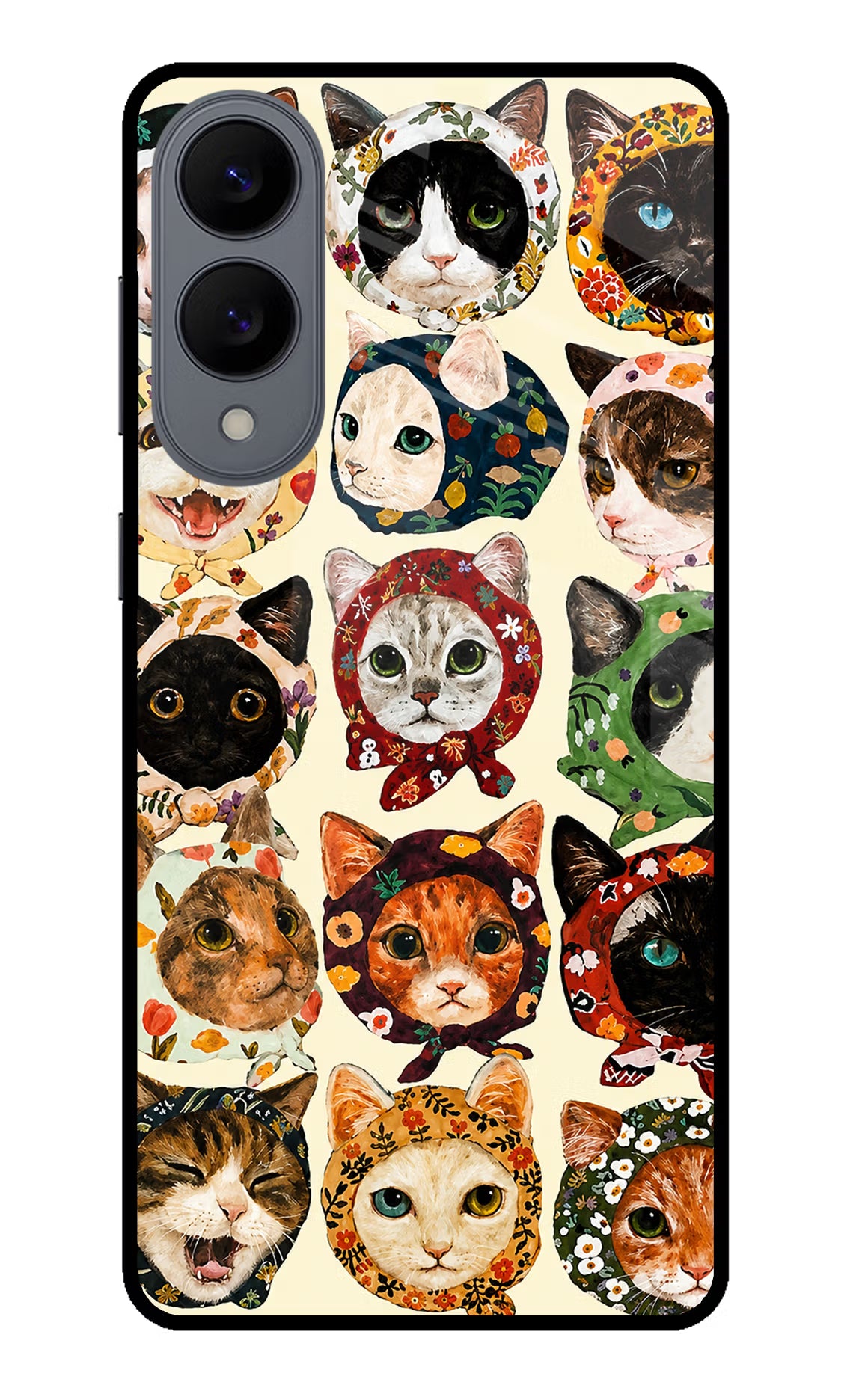Cool Cat Samsung S25 Edge Glass Case