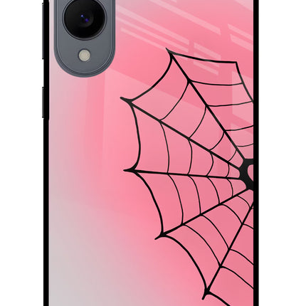 Pink Web Samsung S25 Edge Glass Case Back Cover by Casekaro
