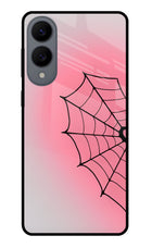 Pink Web Samsung S25 Edge Glass Case Back Cover by Casekaro