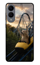 Rollercoaster Dog Samsung S25 Edge Glass Case Back Cover by Casekaro