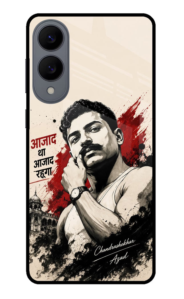 Chandrashekhar Azad Fearless Samsung S25 Edge Glass Case Back Cover by Casekaro