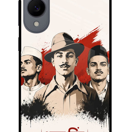 Bhagat Singh Trio Samsung S25 Edge Glass Case Back Cover by Casekaro