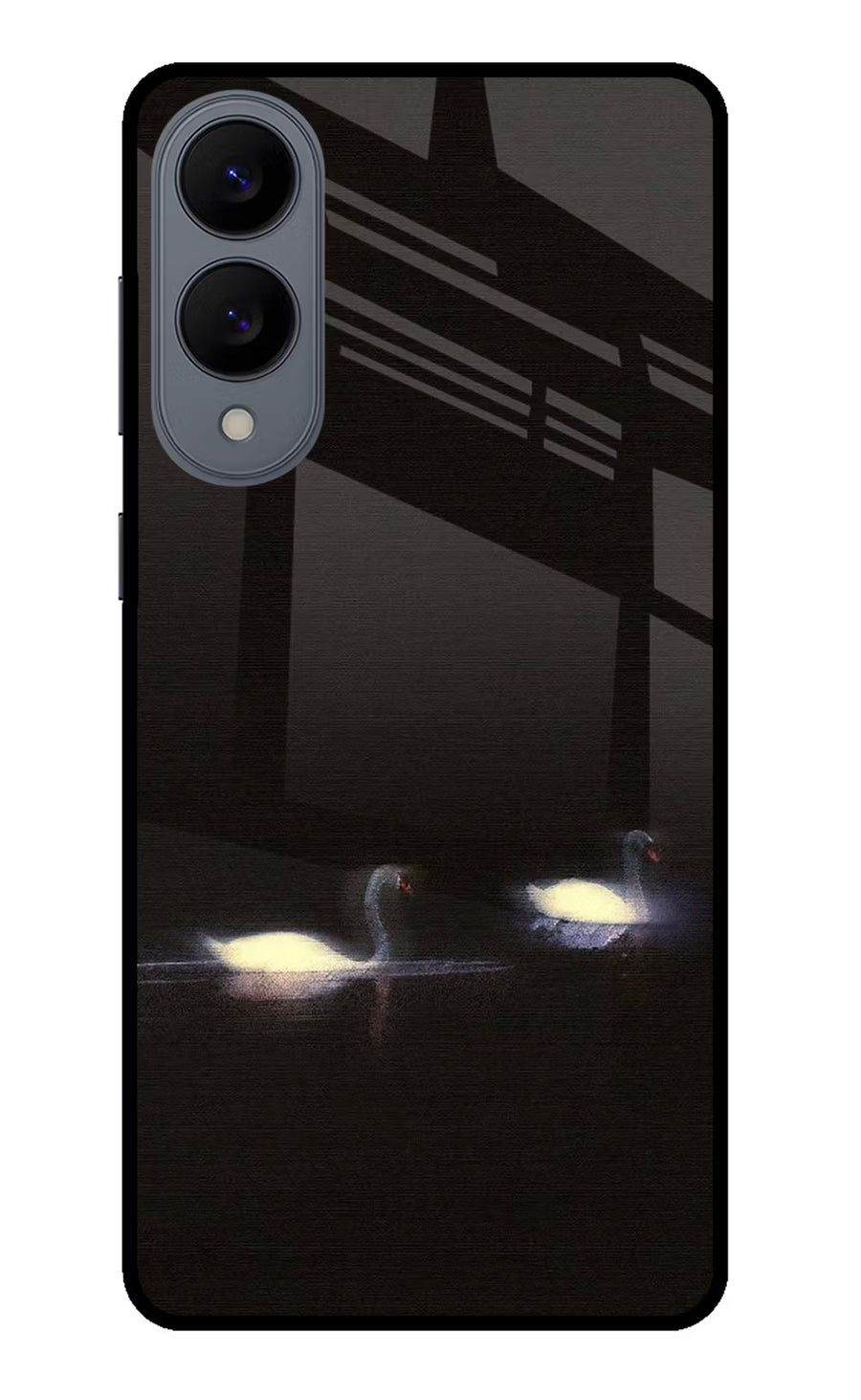 Silent Swans Samsung S25 Edge Back Cover, Glass case