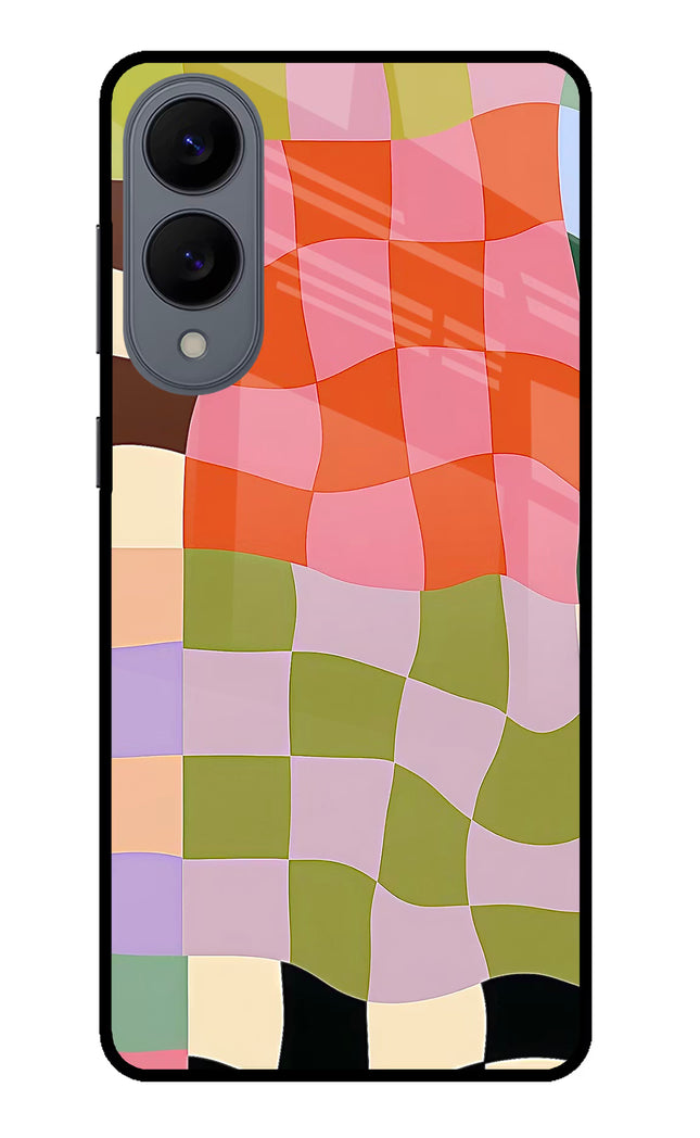 Wavy Grid Samsung S25 Edge Glass Case