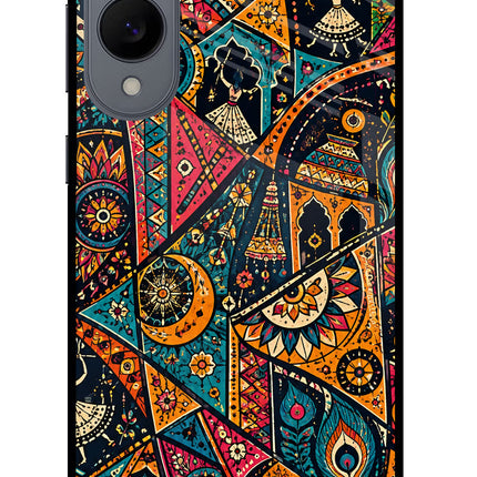 Folk Print Samsung S25 Edge Glass Case