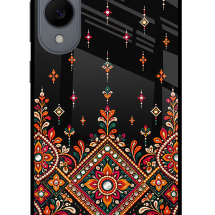 Noir Mehfil Samsung S25 Edge Glass Case