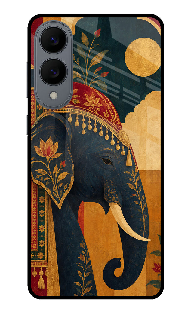 Royal Elephant Samsung S25 Edge Glass Case Back Cover by Casekaro