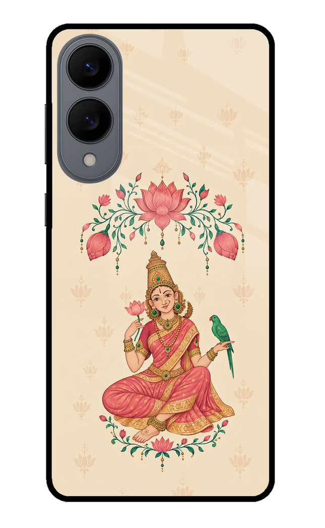 Goddess Lakshmi Samsung S25 Edge Glass Case Back Cover by Casekaro