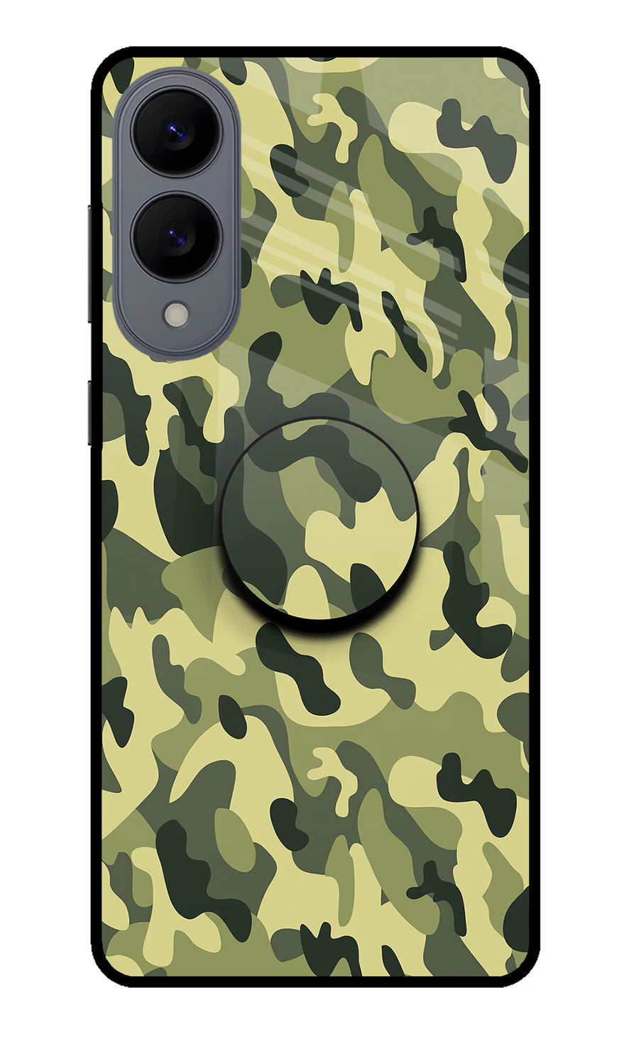 Camouflage Samsung S25 Edge Pop Case, Metal case