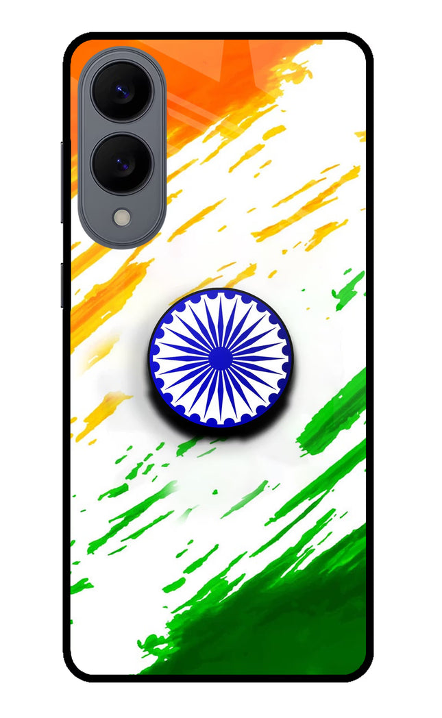 Indian Flag Ashoka Chakra Samsung S25 Edge Pop Case by Casekaro