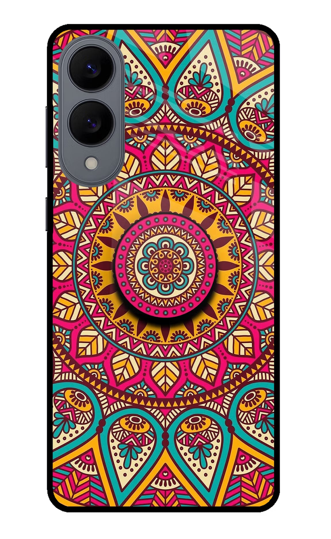 Mandala Samsung S25 Edge Pop Case by Casekaro