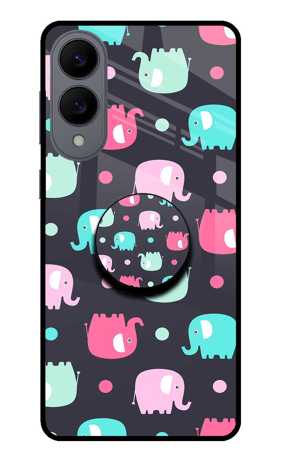 Baby Elephants Samsung S25 Edge Pop Case by Casekaro