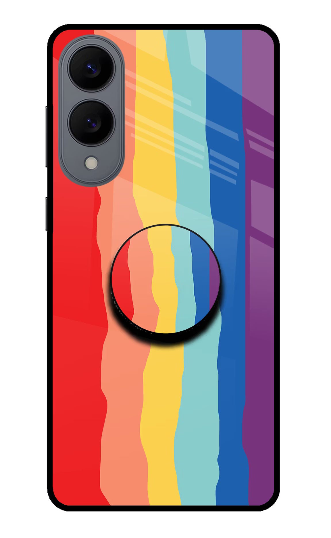 Rainbow Samsung S25 Edge Pop Case by Casekaro