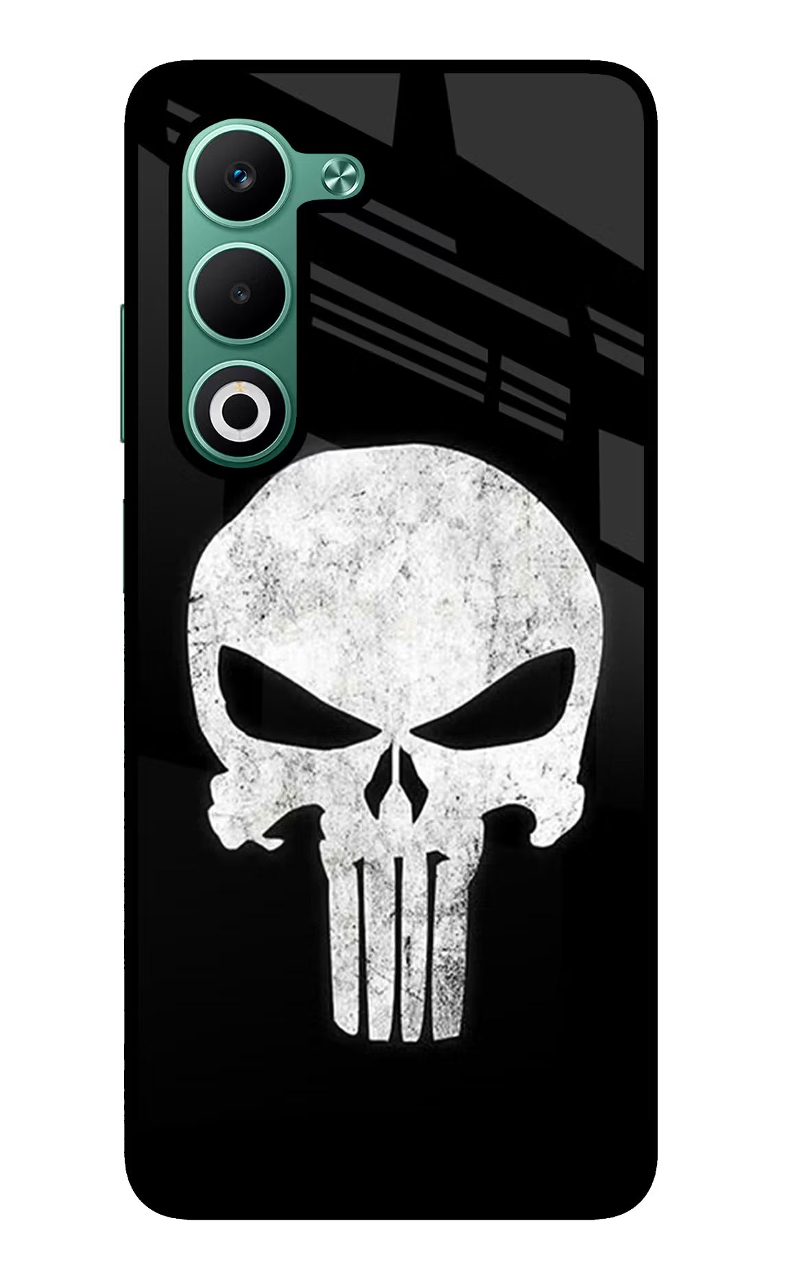 Punisher Skull Oppo A5 5G Glass Case Back Cover by Casekaro