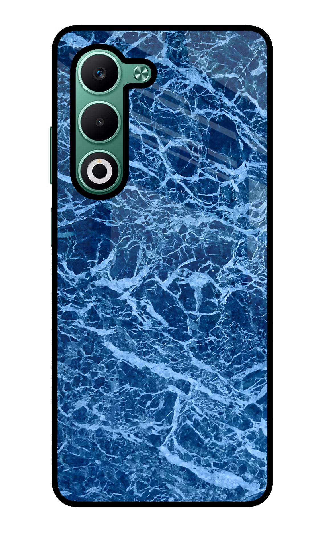 Blue Marble Oppo A5 5G Glass Case Back Cover by Casekaro