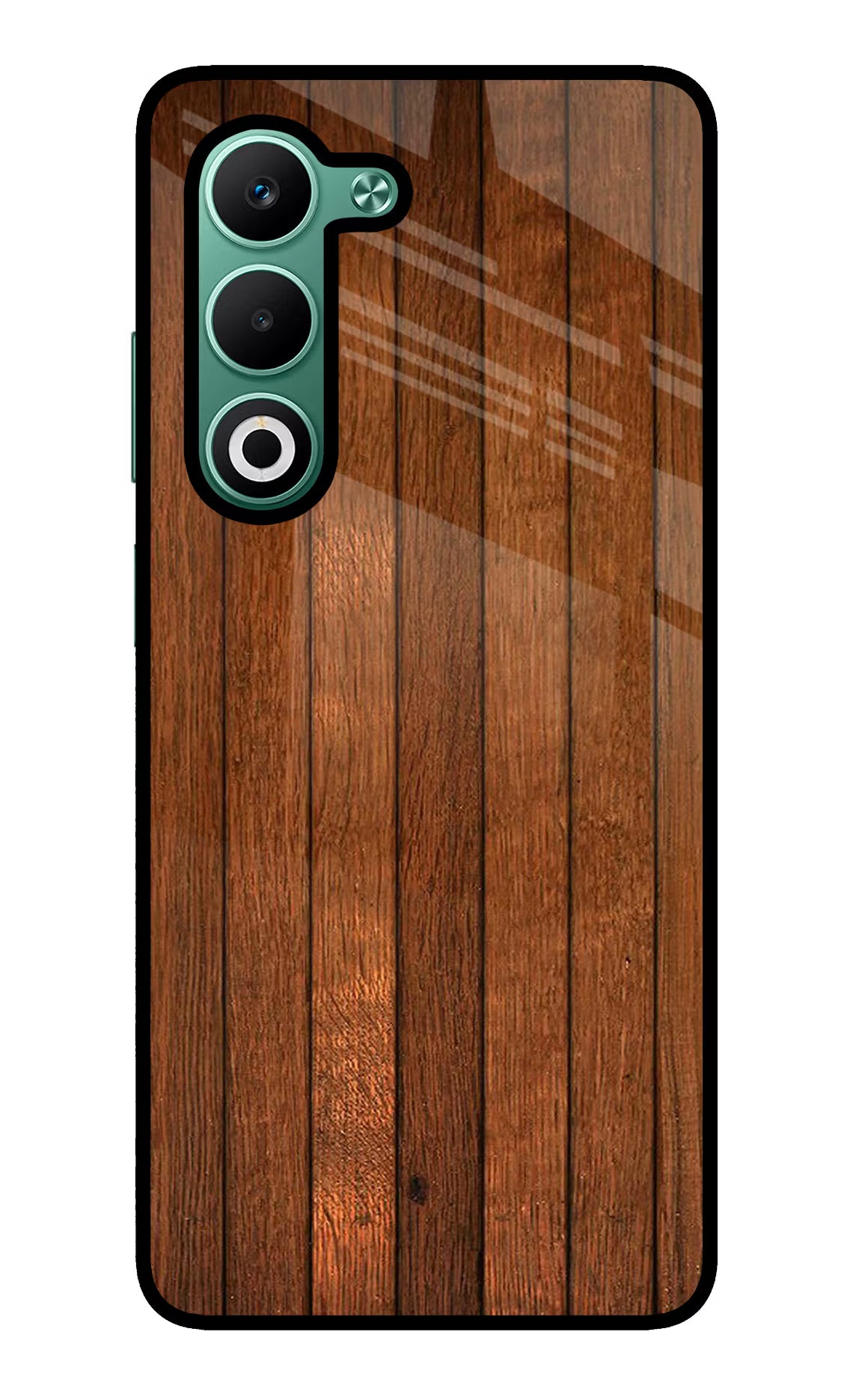 Wooden Artwork Bands Oppo A5 5G Glass Case Back Cover by Casekaro