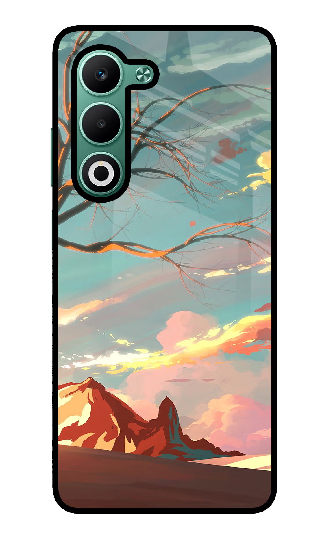 Scenery Oppo A5 5G Glass Case Back Cover by Casekaro