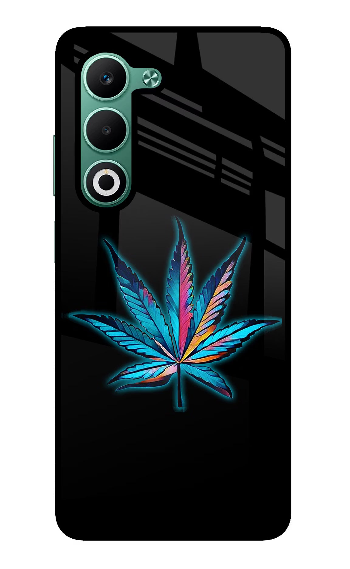 Weed Oppo A5 5G Glass Case Back Cover by Casekaro