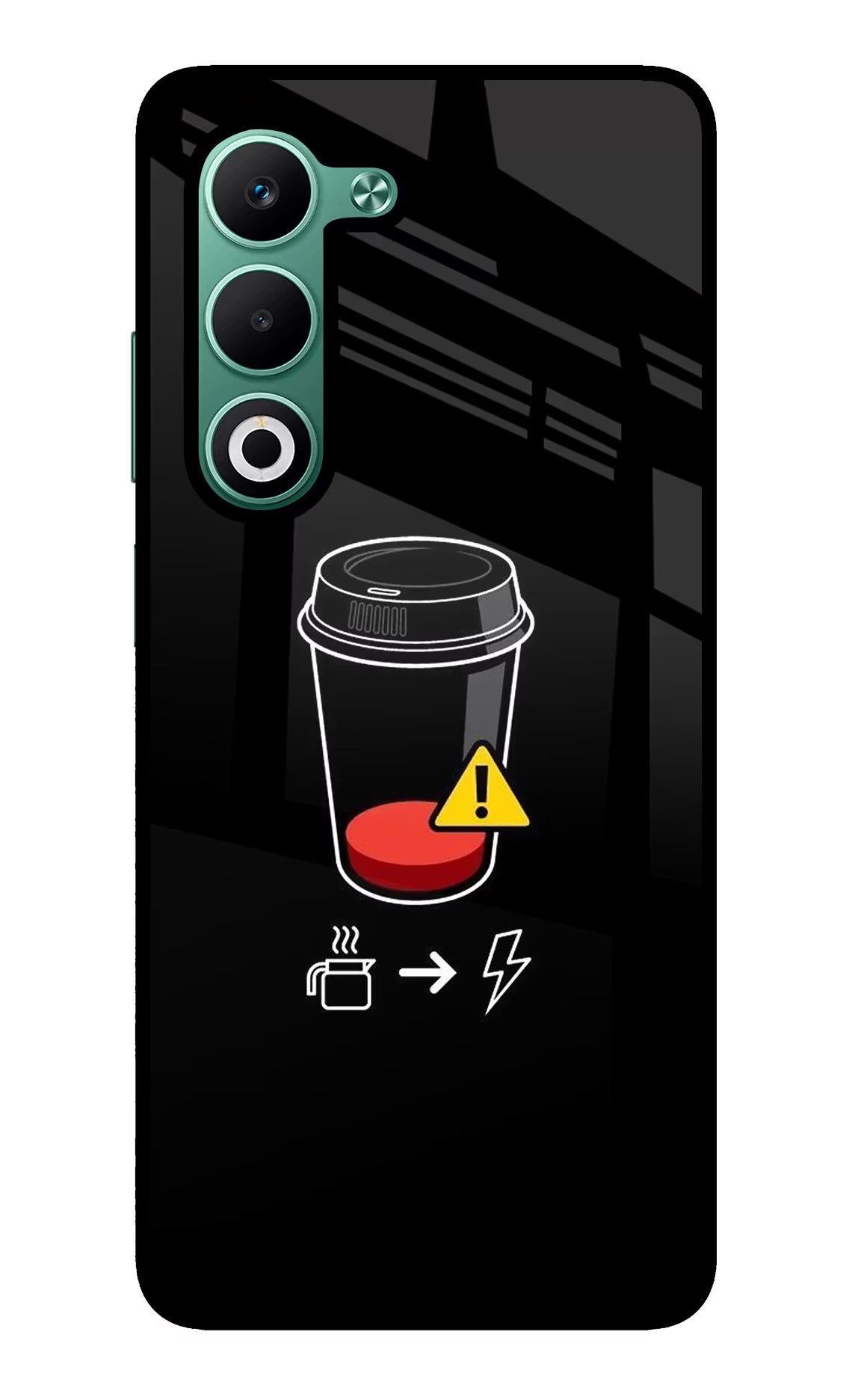 Coffee Oppo A5 5G Glass Case Back Cover by Casekaro