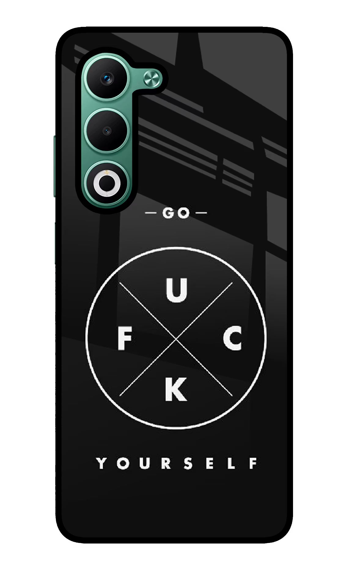 Go Fuck Yourself Oppo A5 5G Glass Case Back Cover by Casekaro