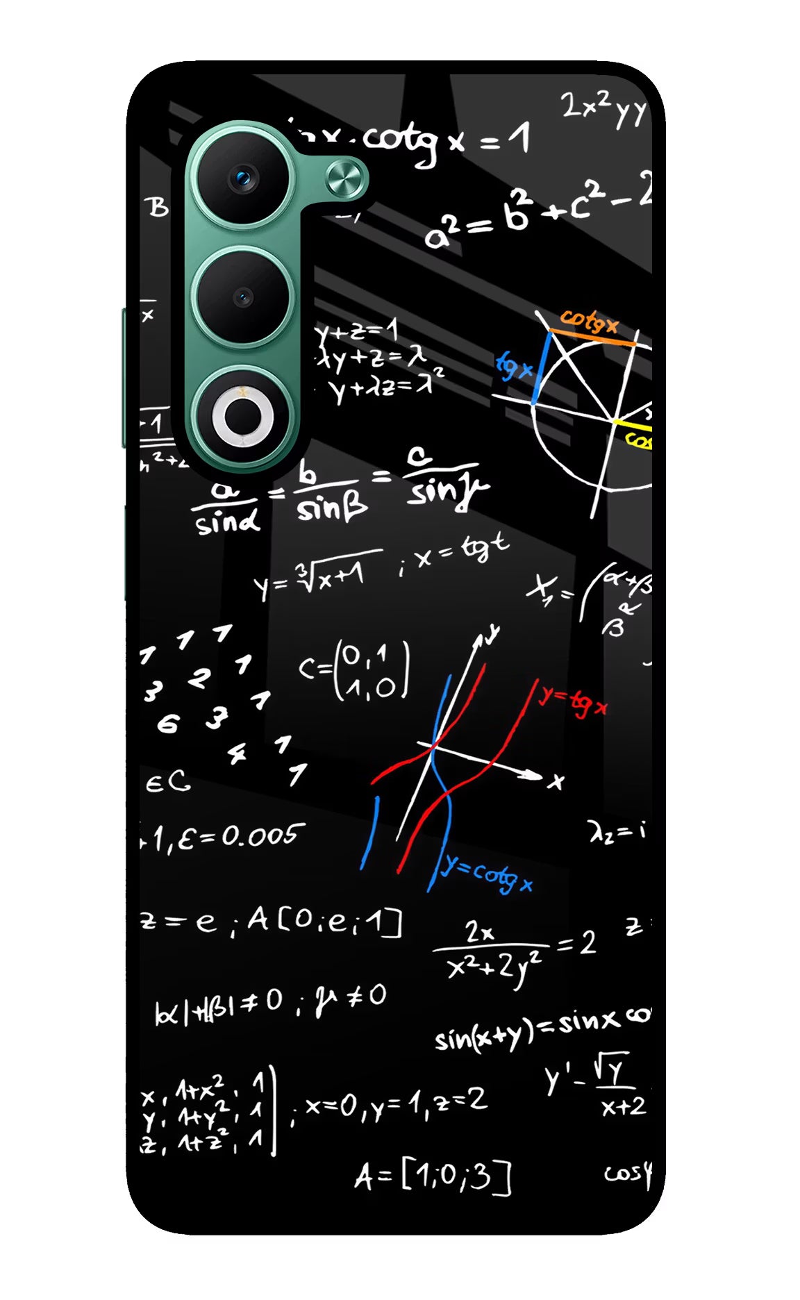 Mathematics Formula Oppo A5 5G Glass Case Back Cover by Casekaro