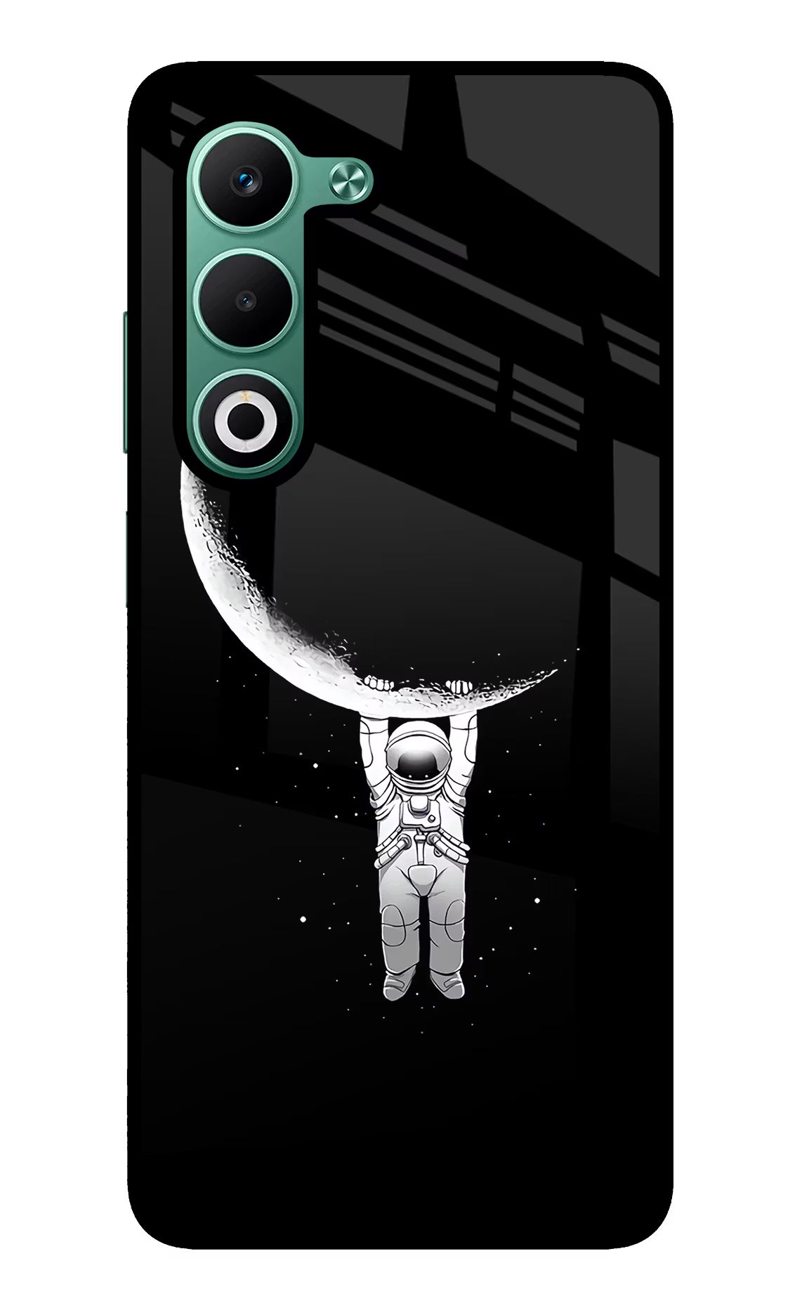 Moon Space Oppo A5 5G Glass Case Back Cover by Casekaro