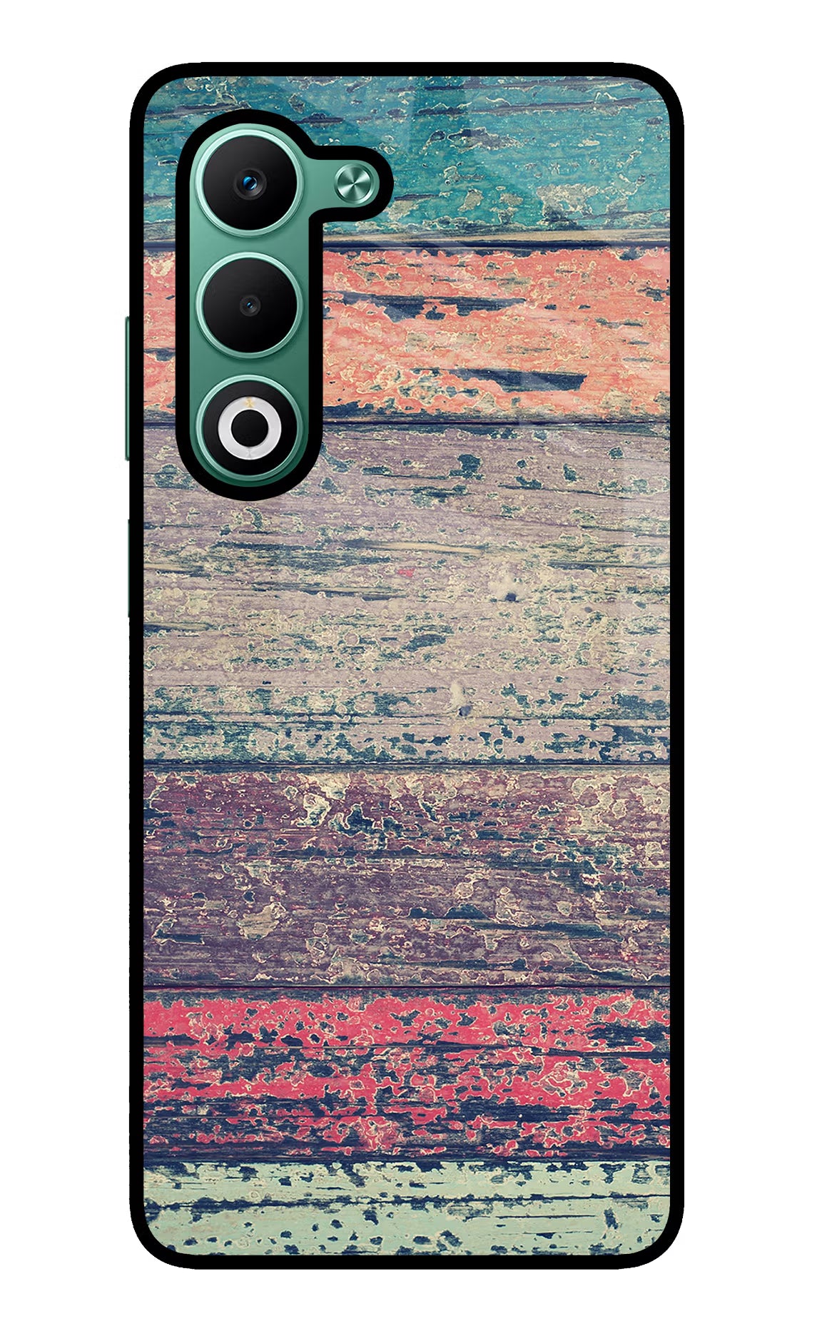 Colourful Wall Oppo A5 5G Glass Case Back Cover by Casekaro