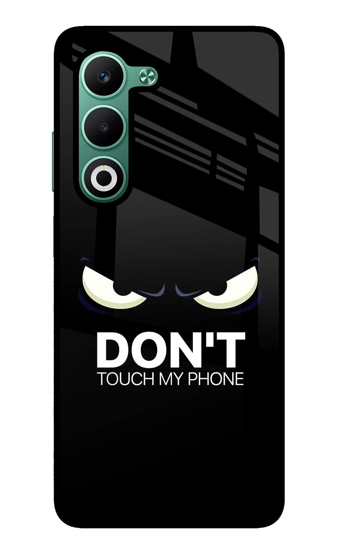 Don'T Touch My Phone Oppo A5 5G Glass Case Back Cover by Casekaro