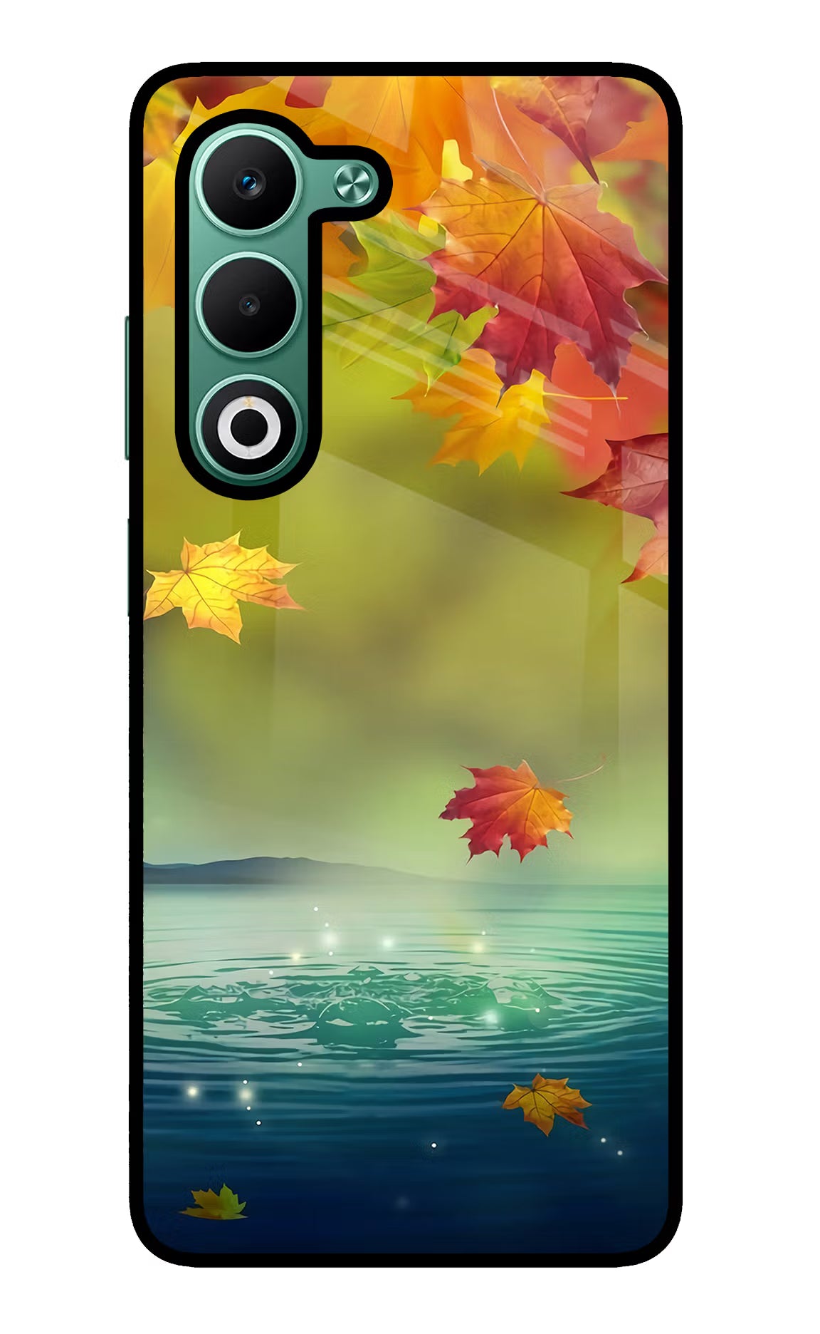 Flowers Oppo A5 5G Glass Case Back Cover by Casekaro