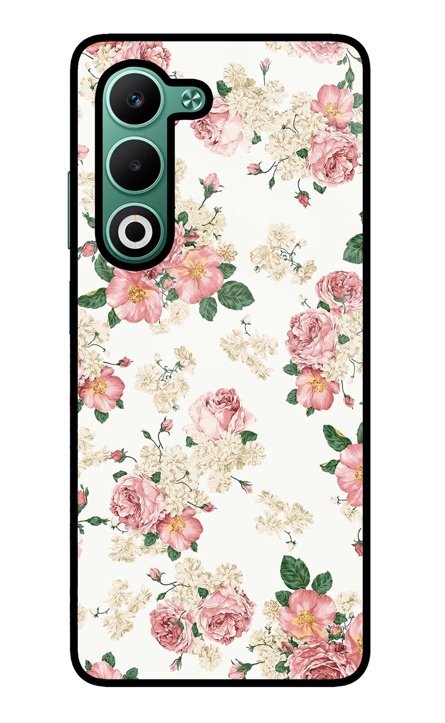 Flowers Oppo A5 5G Back Cover, Metal case