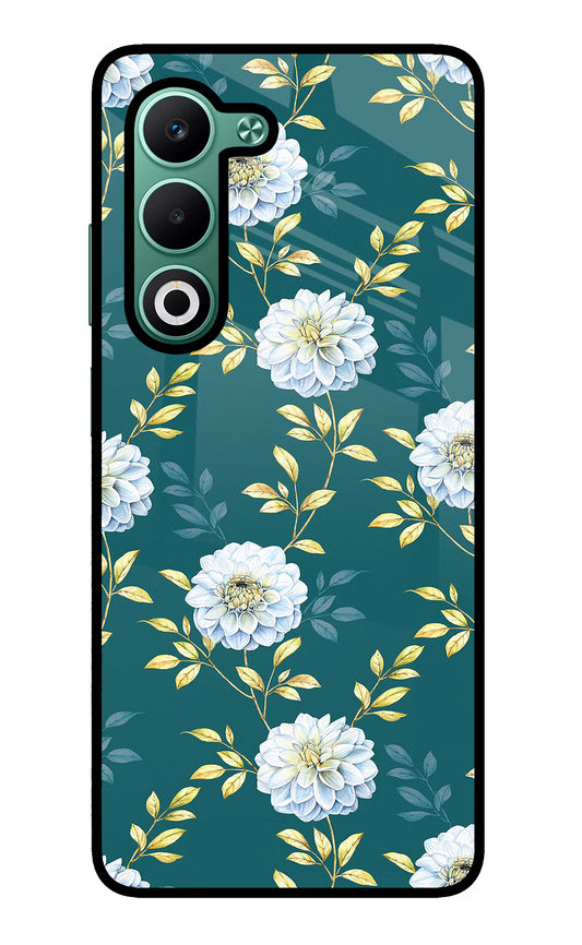 Flowers Oppo A5 5G Glass Case