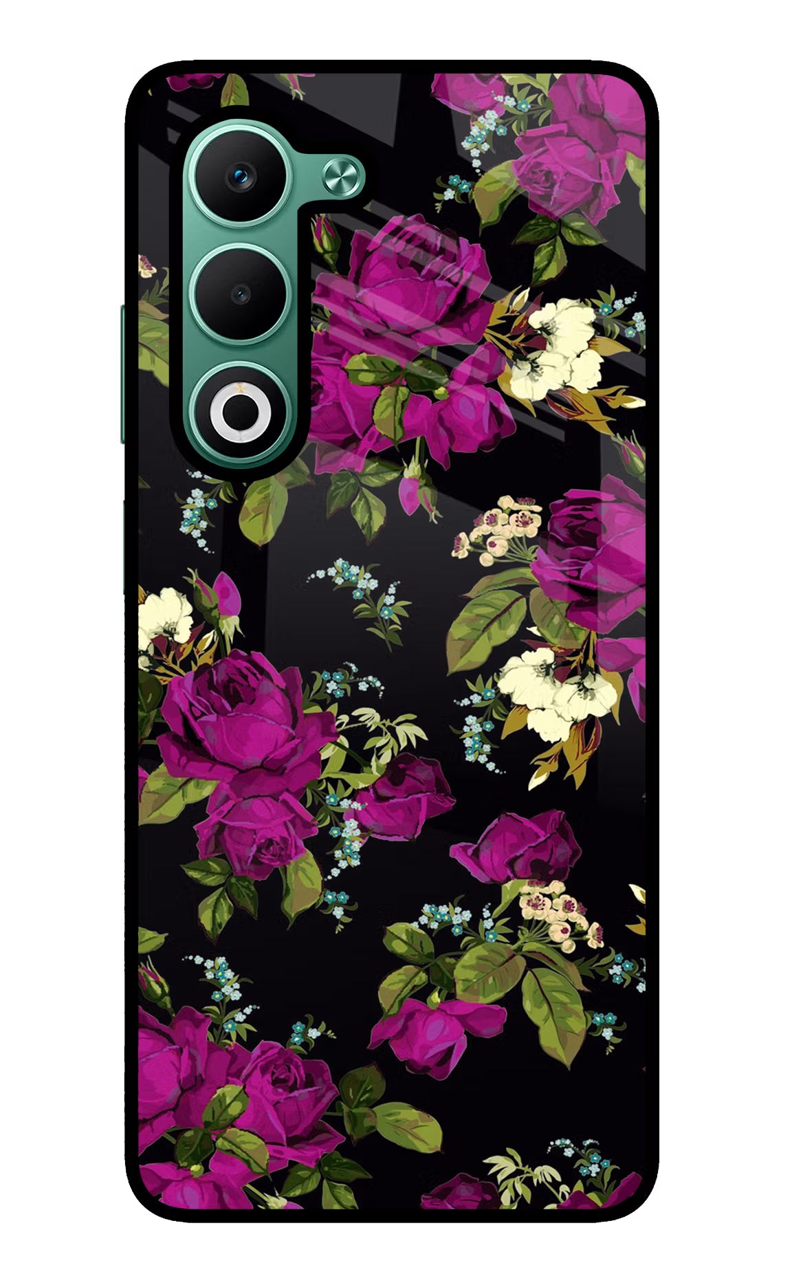 Flowers Oppo A5 5G Glass Case Back Cover by Casekaro